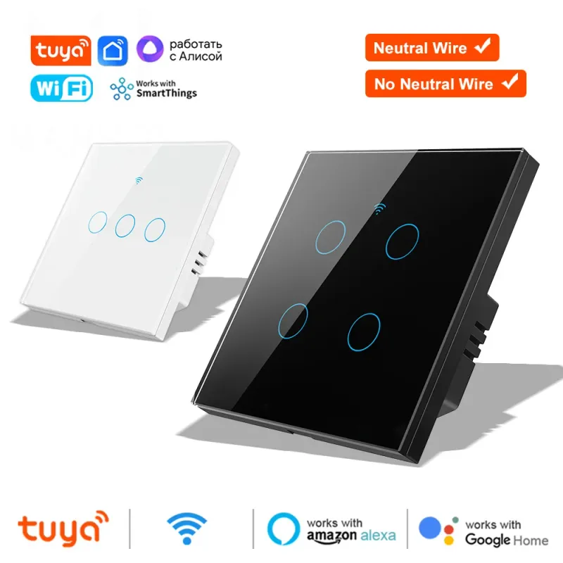 Tuya WiFi Smart Light Switch (No Neutral Wire) 1