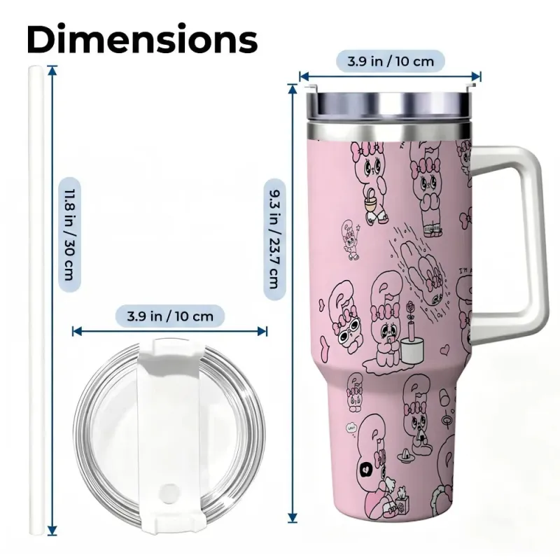 E-Esther Bunny Vacuum Flask 40oz 5