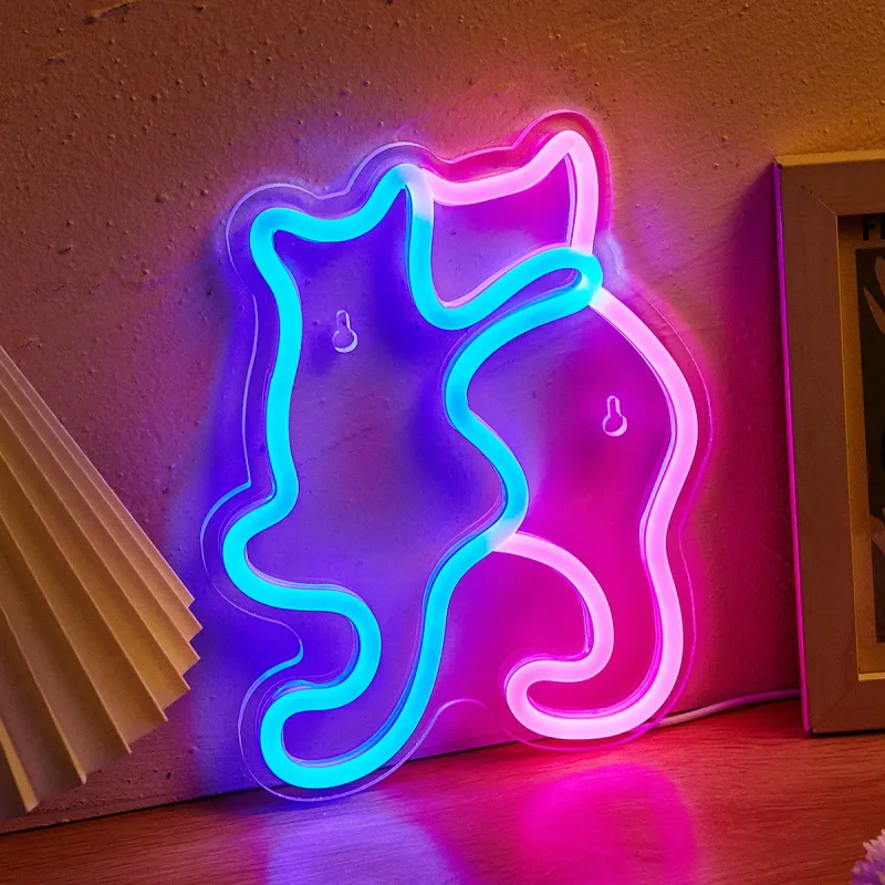 Cat LED Neon Sign Night Light 3