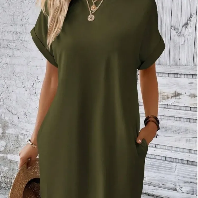 Boho Beach Mini Dress with Pockets 1