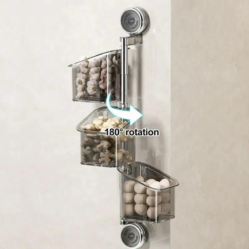 Rotating Suction Cup Storage Shelf 2