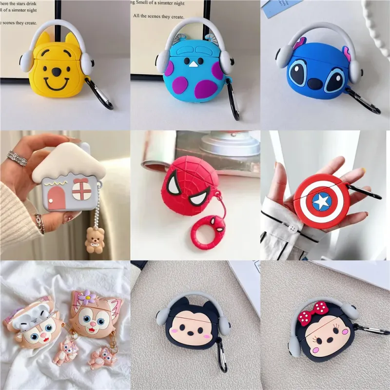 3D Cartoon AirPods Silicone Cases 1