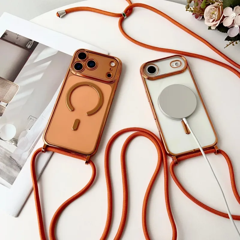 Luxury Magnetic Phone Case with Necklace 2