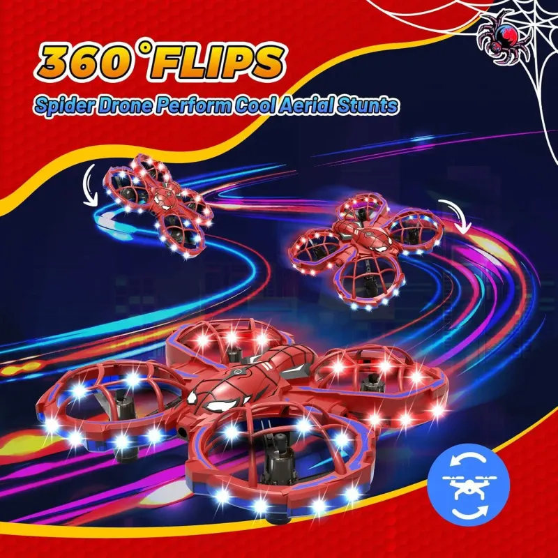 Mini Spider Drone (Red) - Beginner RC Toy 6