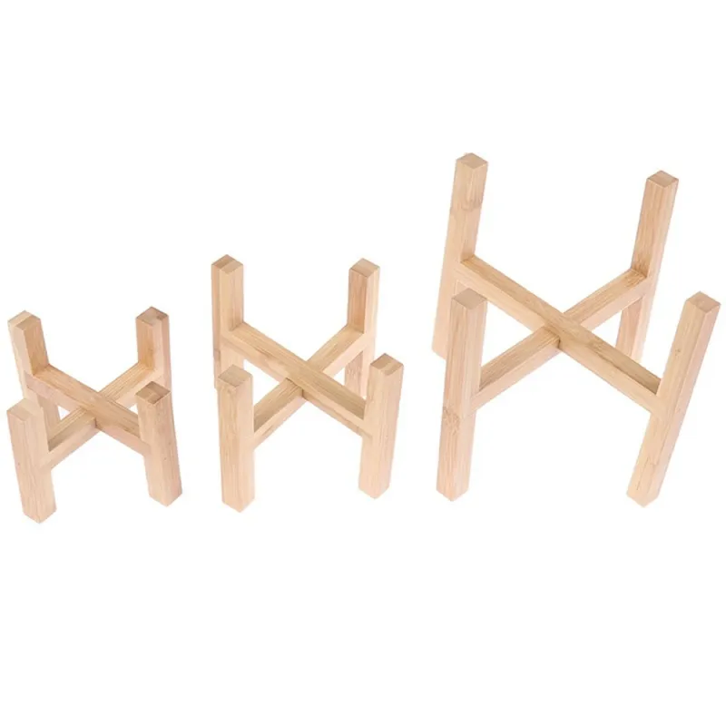 Wood Plant Stand Shelf 3