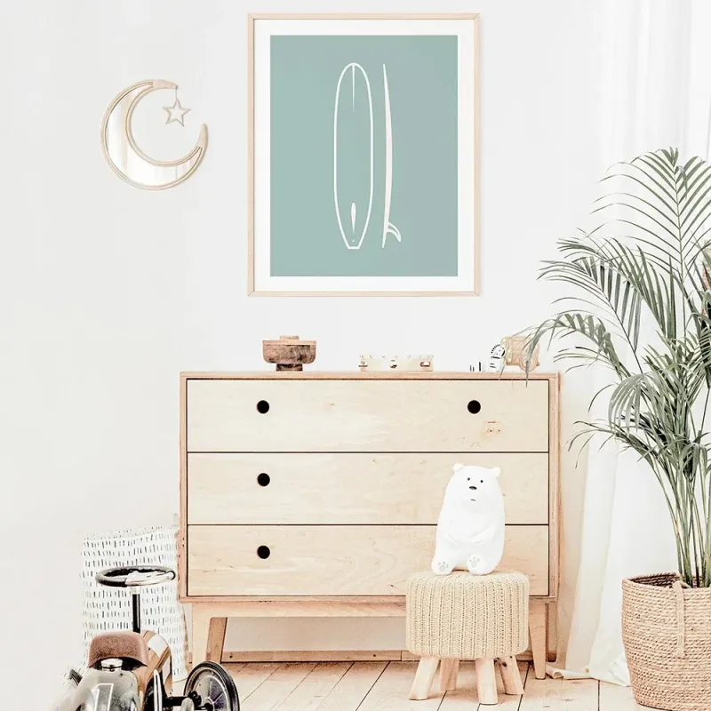 Boho Surf Beach Wall Art Set 3