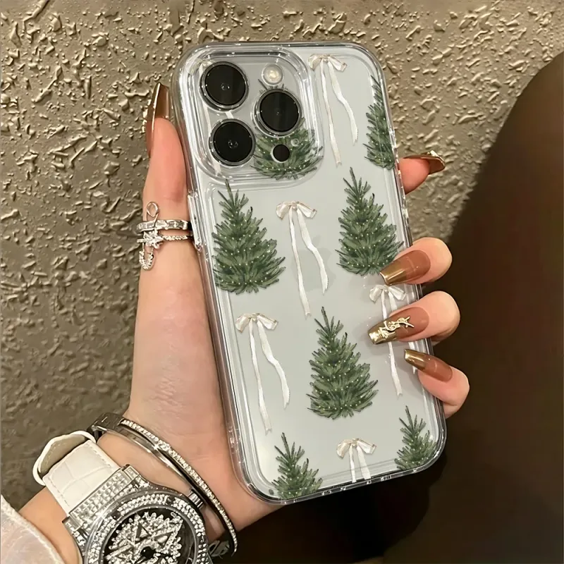Christmas Bow Luxury Soft Funda Phone Case 6