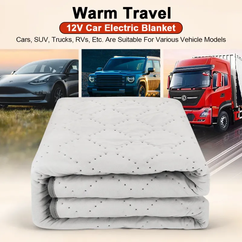 12V Car Electric Heated Blanket Mat 1