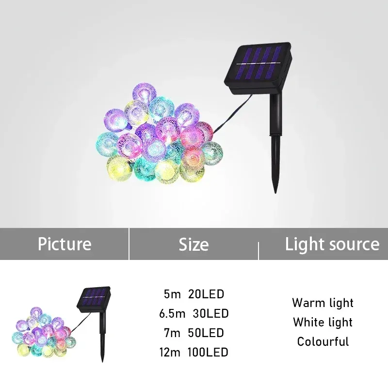 Solar Crystal Ball String Lights 3
