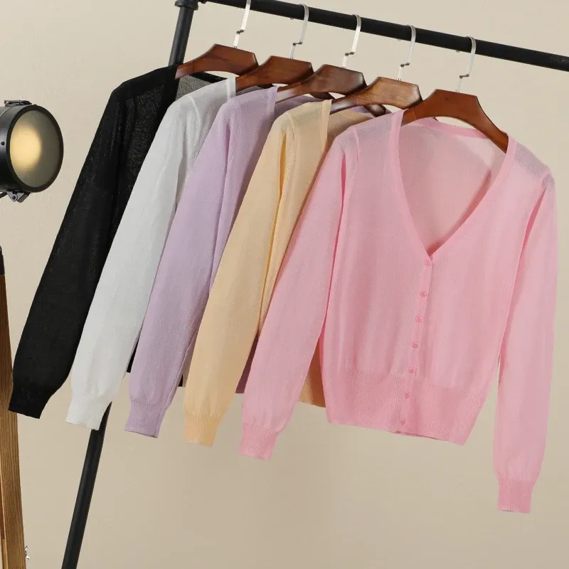 Women's Cropped Korean Cardigan 6