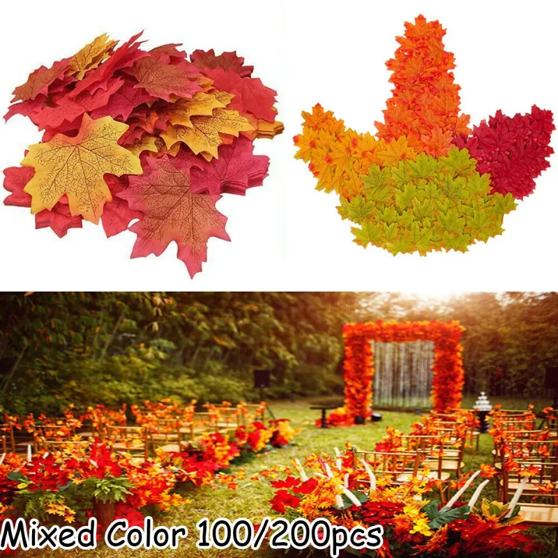 Artificial Silk Maple Leaf Garland Vine 2