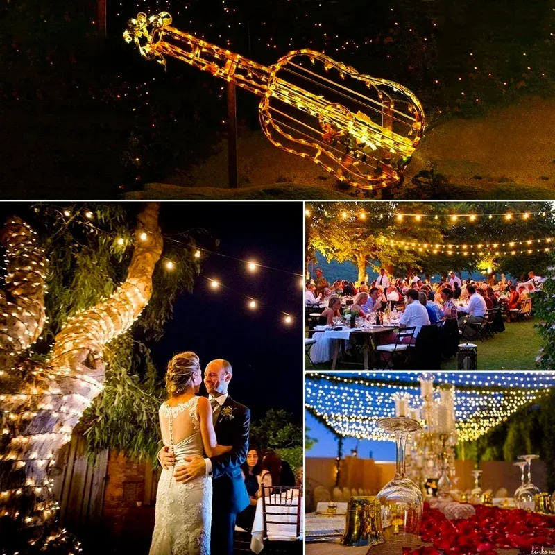 400LED Solar String Lights Outdoor 120FT 2