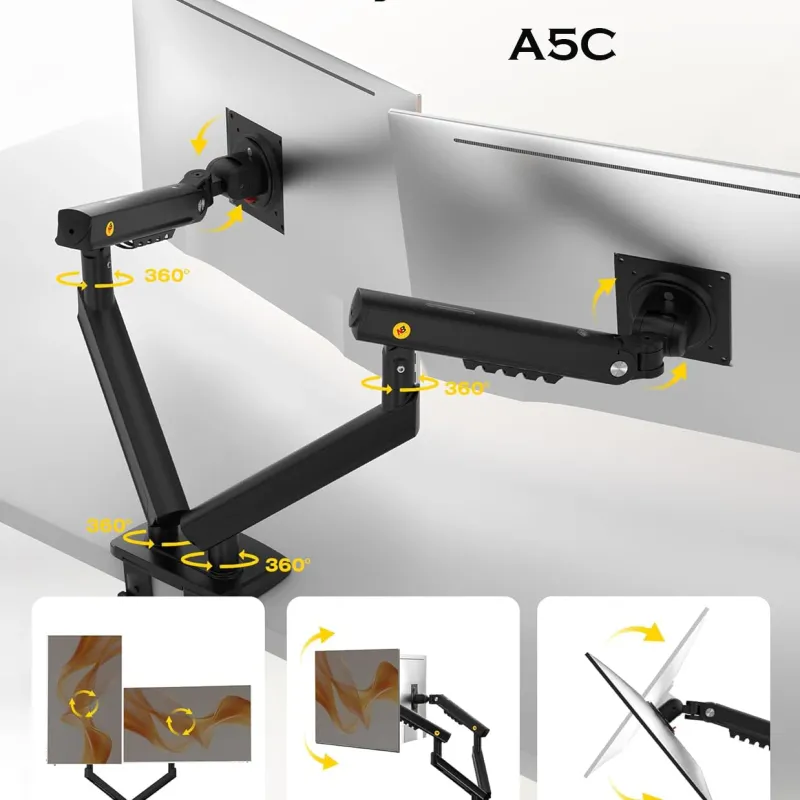 NB F160 Dual Monitor Mount Arm 6