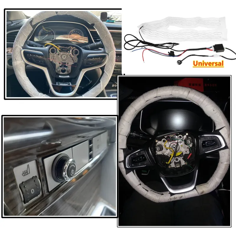 Heated Steering Wheel Cover Kit 1