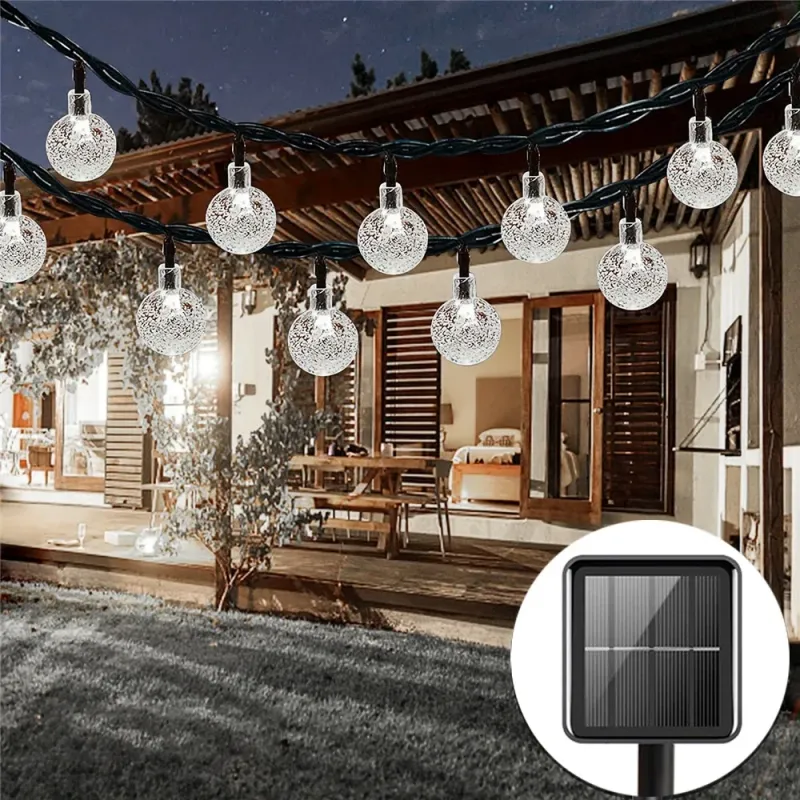 Solar Crystal Globe String Lights 3