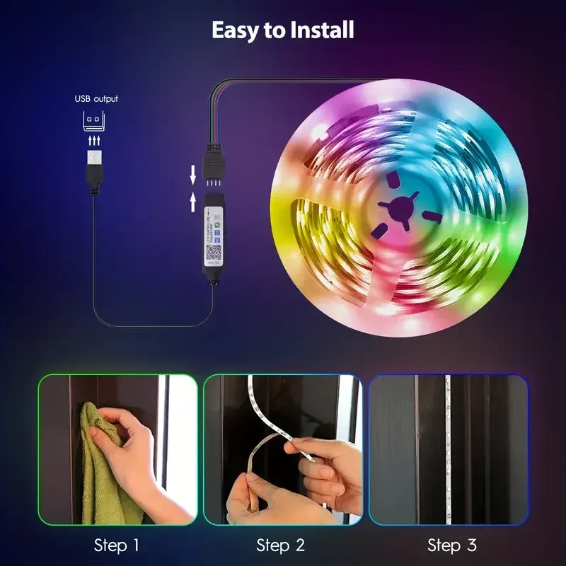 Smart Bluetooth 5050 LED Strip Lights 4