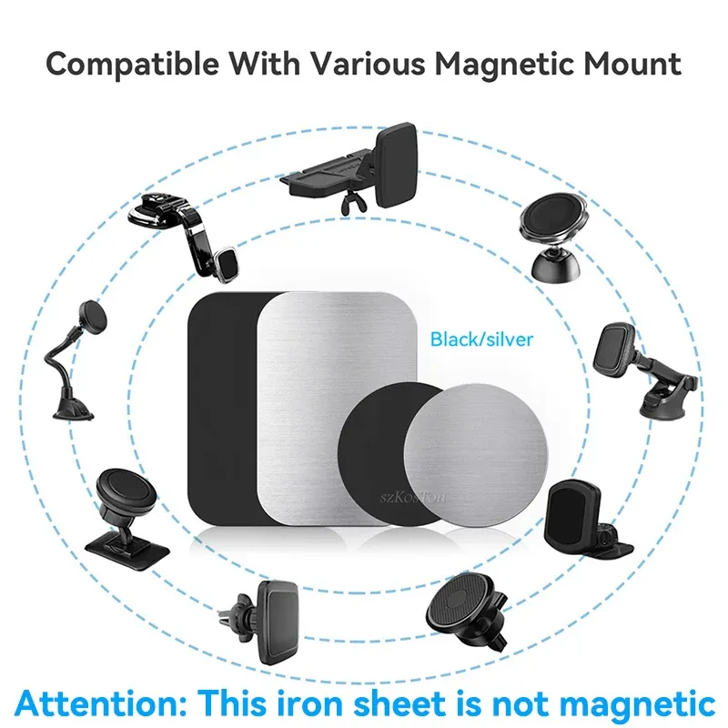 Universal Magnetic Car Phone Mount Plate 5