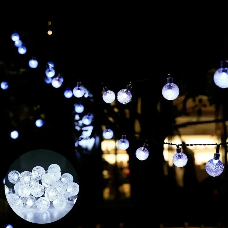 Solar Crystal Ball String Lights 4