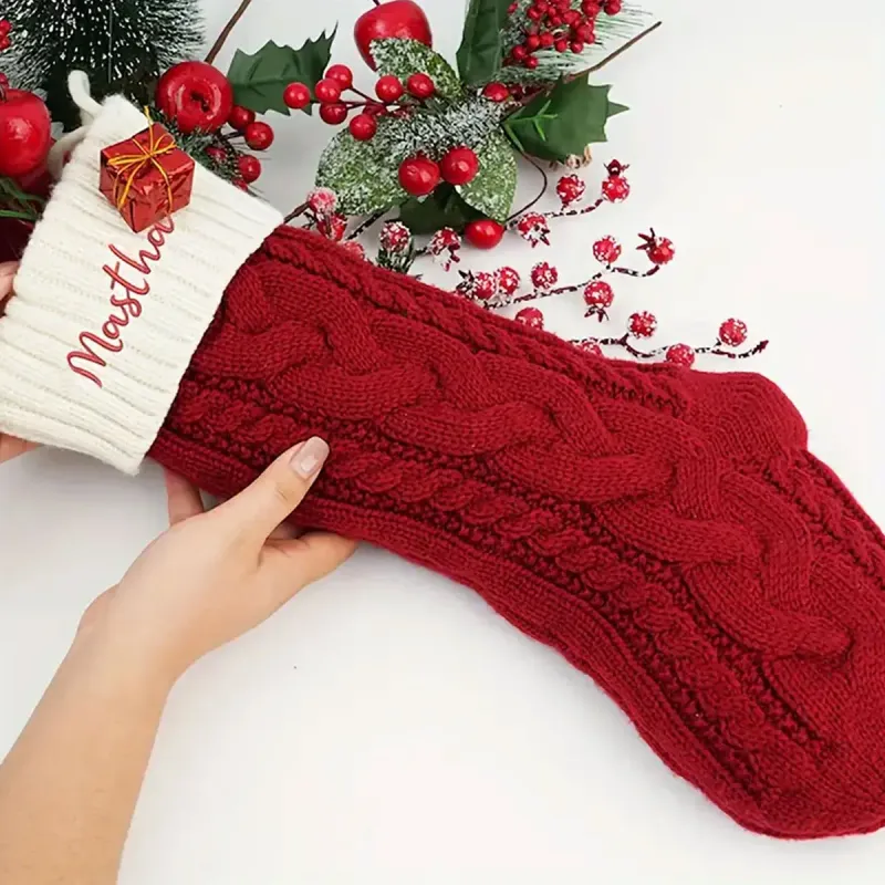 Vintage Personalized Christmas Stocking 5