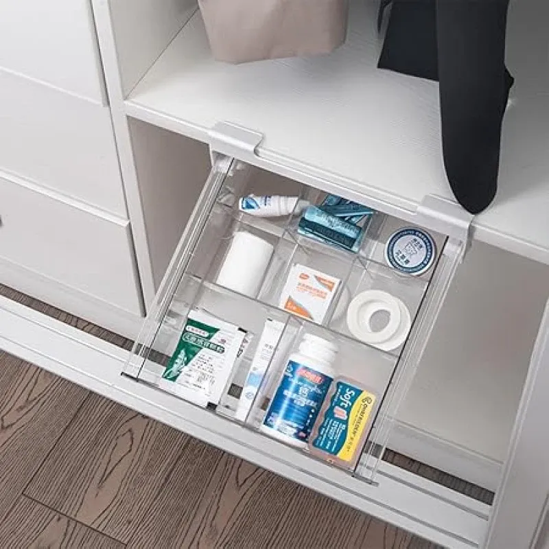 Clear Pull Out Fridge Organizer Bins 5