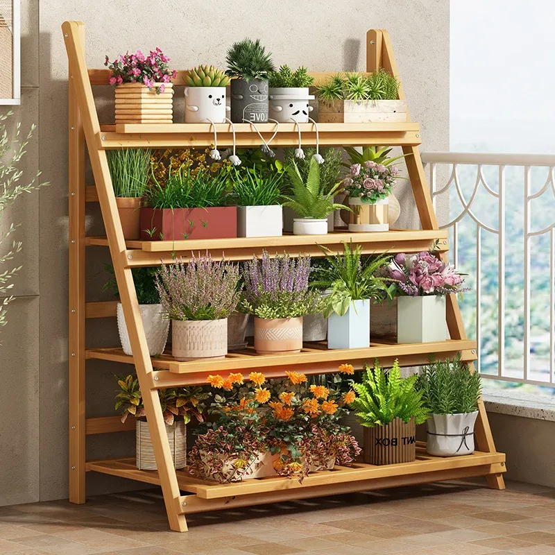 Foldable Multi-Tier Plant Stand 4