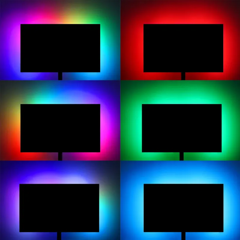 RGBIC USB LED Strip for Monitor Backlight 5