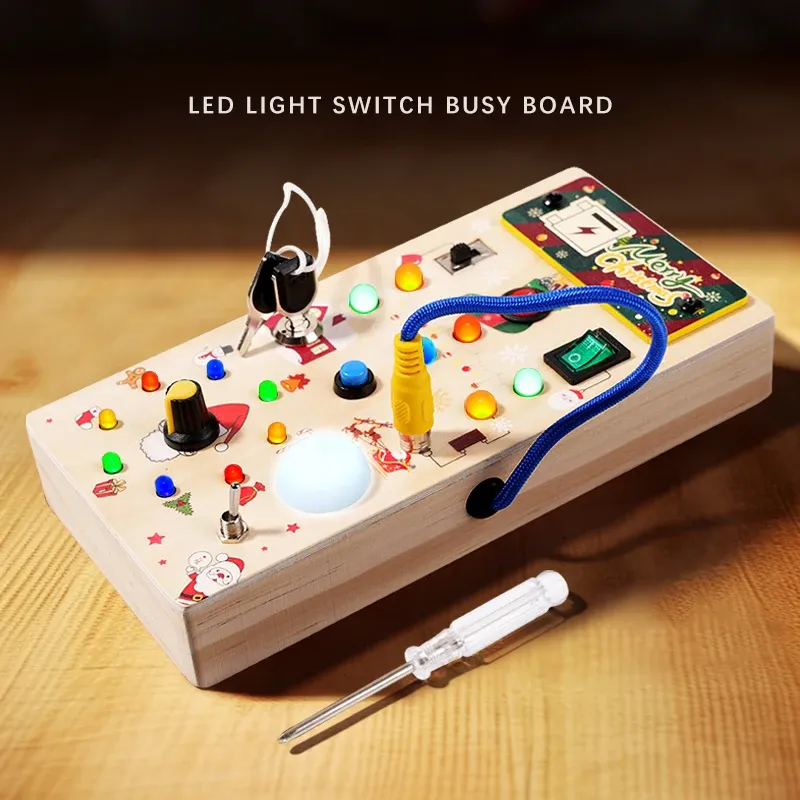 LED сенсорная развивающая доска для малышей 6