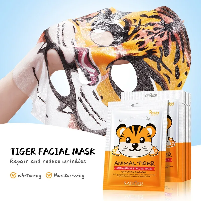 SADOER Cartoon Face Mask 5-Pack 2