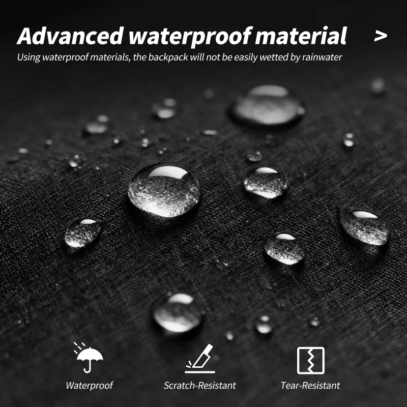 OIWAS Waterproof Laptop Backpack with USB Port 3
