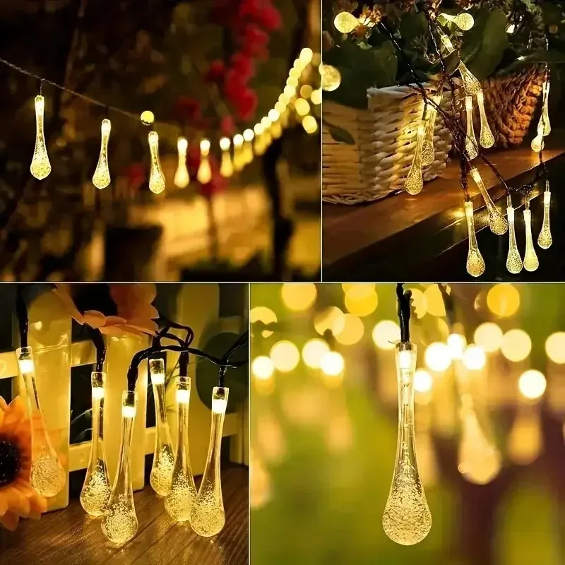 Solar Raindrop Outdoor Lights 5