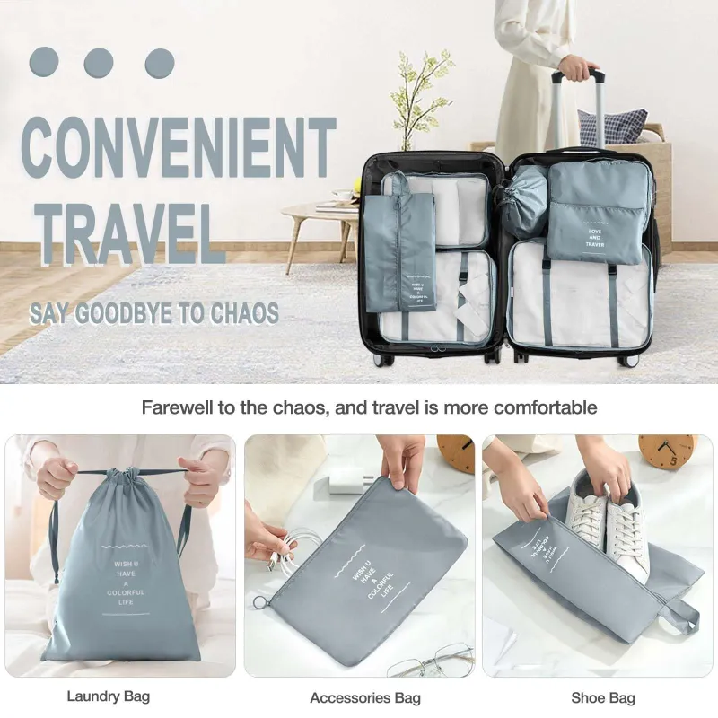 7-Piece Travel Organizer Cube Set 5