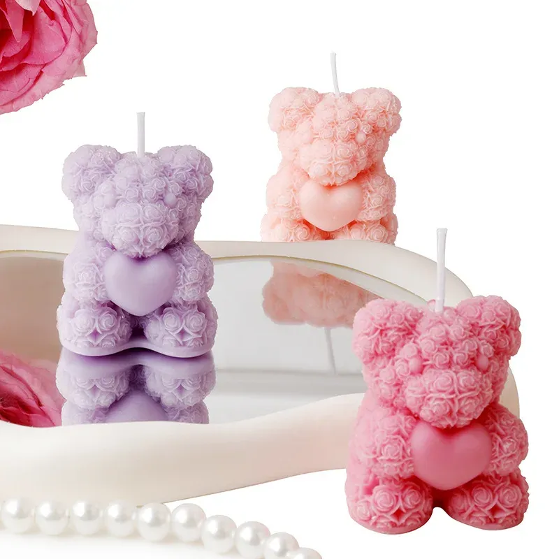 Rose Bear Scented Candle Gift 4