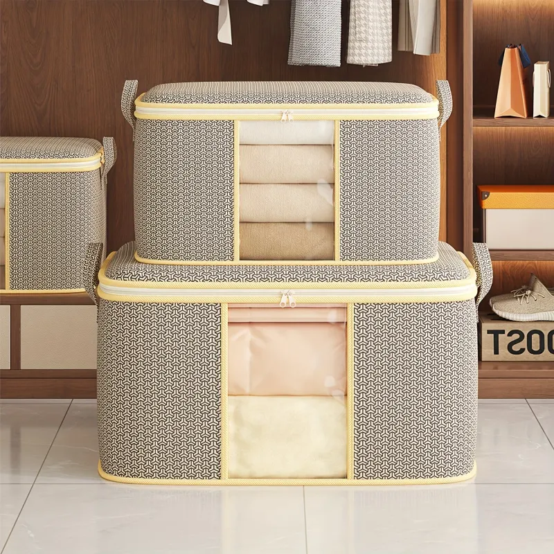 Foldable Fabric Storage Box with Clear Window 4