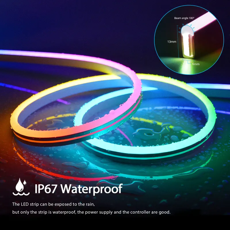 RGBIC Neon LED Strip with Bluetooth App 3
