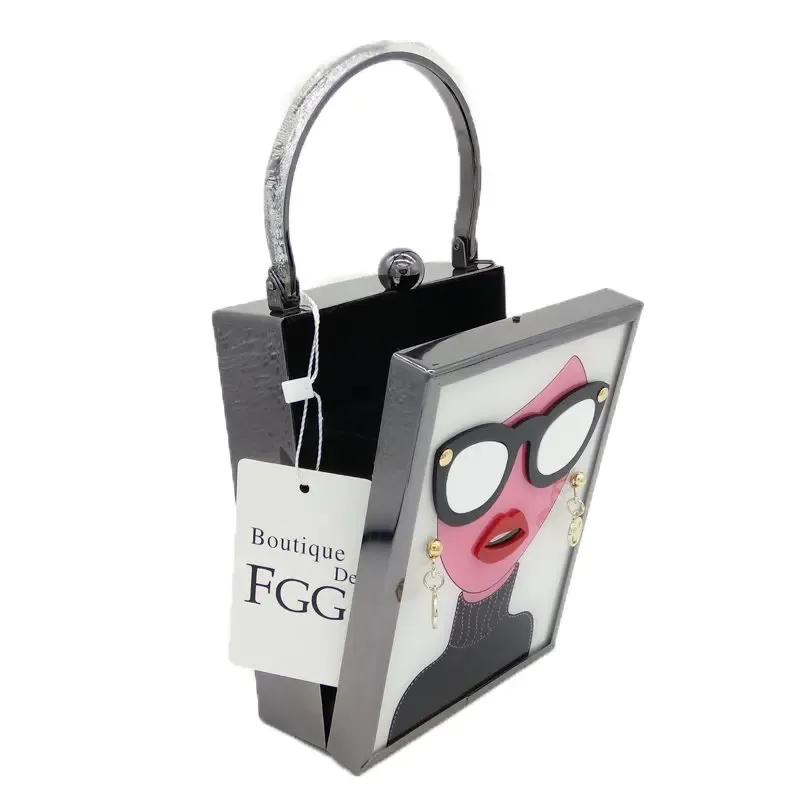 FGG Metal Chain Crossbody Clutch 3