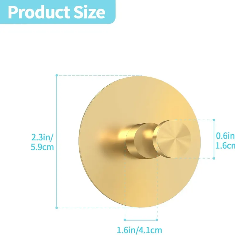 No Damage Aluminum Adhesive Hooks 3