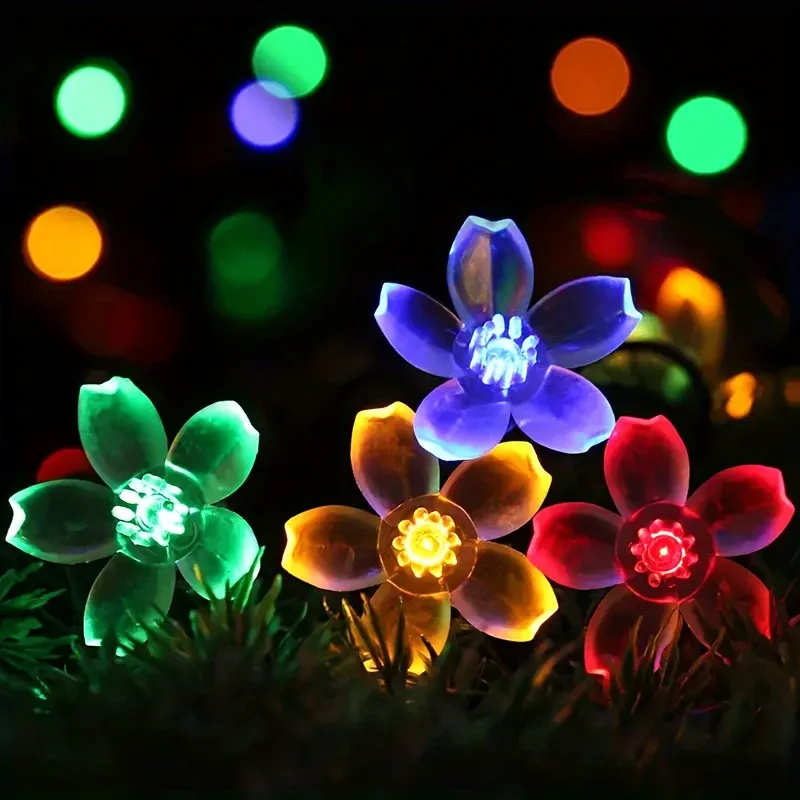 Solar Cherry Blossom LED Lights 6