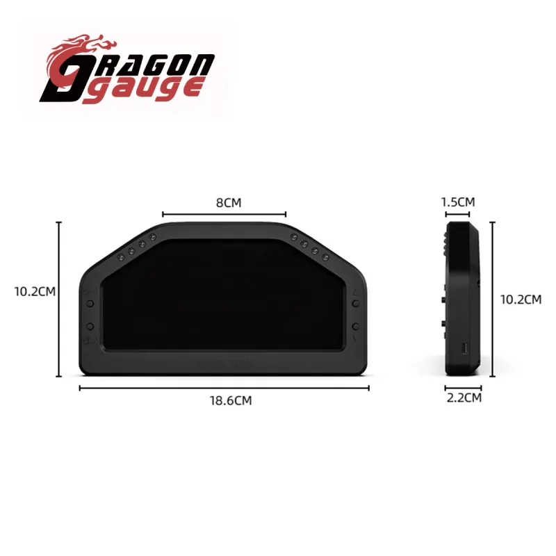 7-Color LCD Race Dash Panel DO921 5