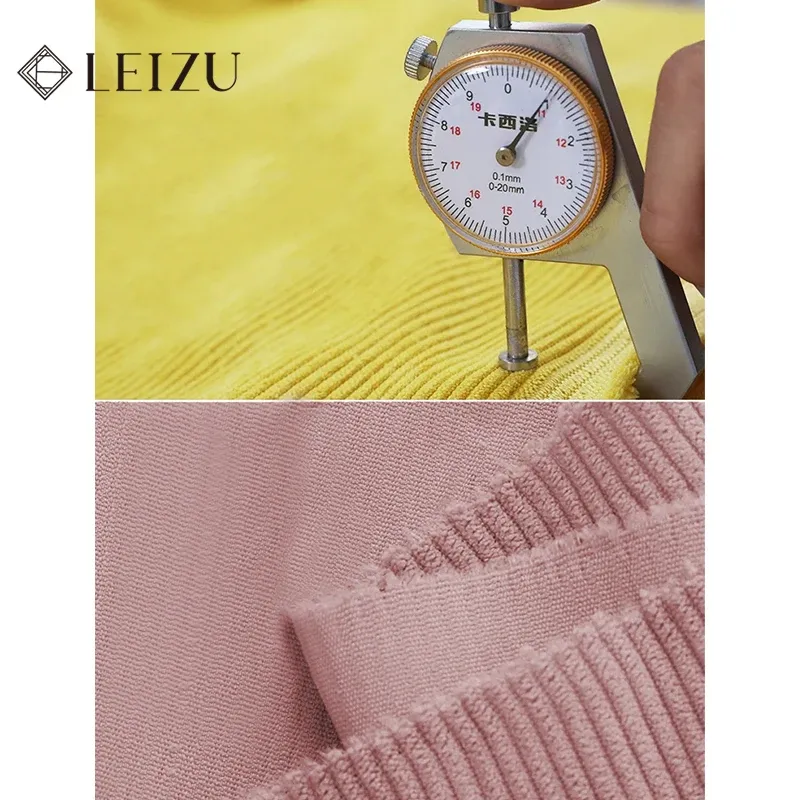 Pink Rib Corduroy Fabric 5