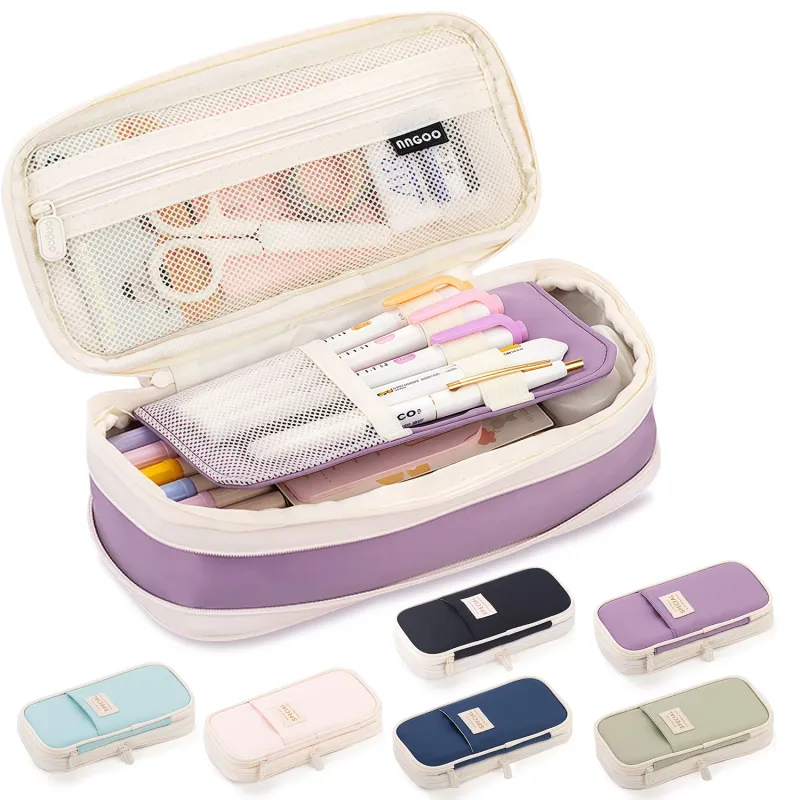 Kawaii Pencil Cases Large Capacity Pencil Bag Pouch Holder Box for Girls Office Students Organizer School Stationery Supplies 1