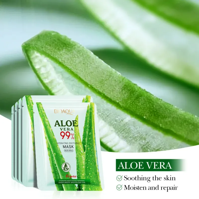 BIOAOUA Aloe Hydrating Facial Mask 4