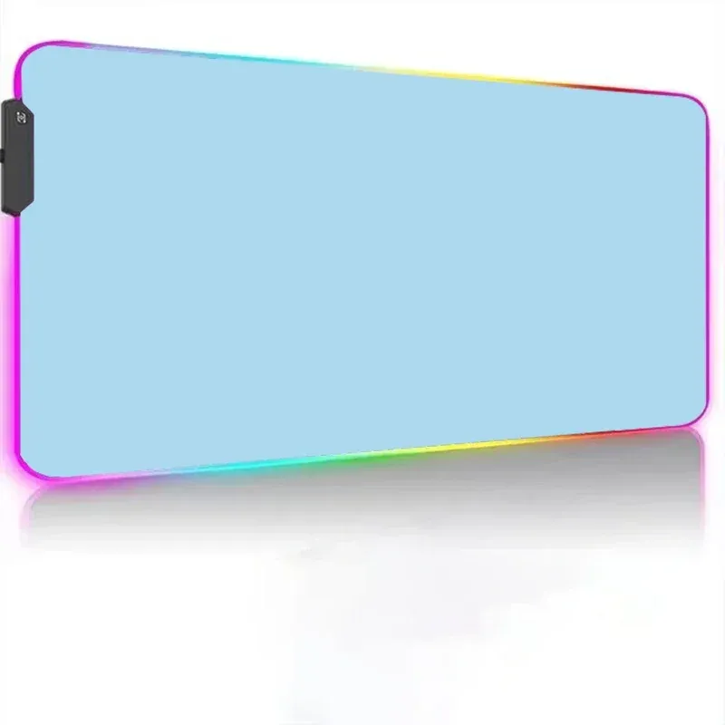 White RGB LED Gaming Mouse Pad 2