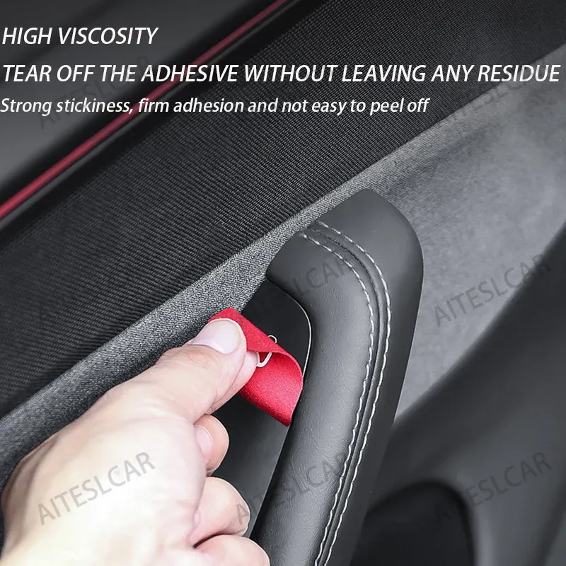 Tesla Model 3/Y Suede Door Switch Trim 2