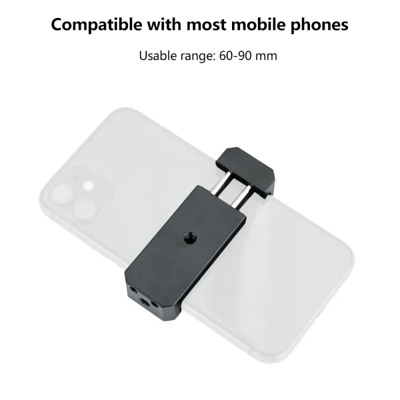 Aluminum Phone Clip Tripod Mount 2