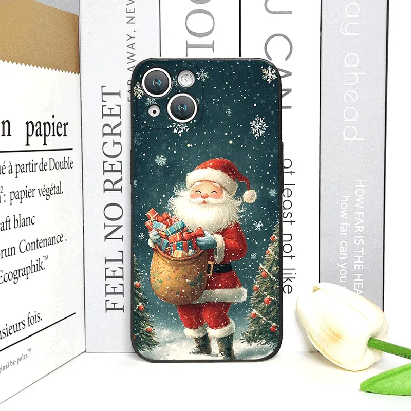 Christmas Santa Tree iPhone Case 4