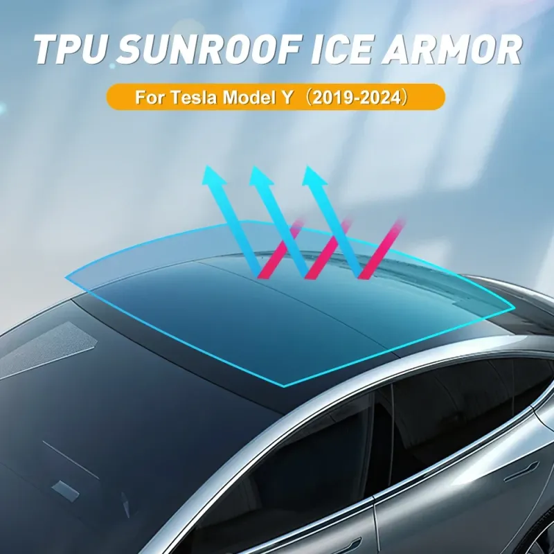 Tesla Model Y Sunroof UV Protection Film 2
