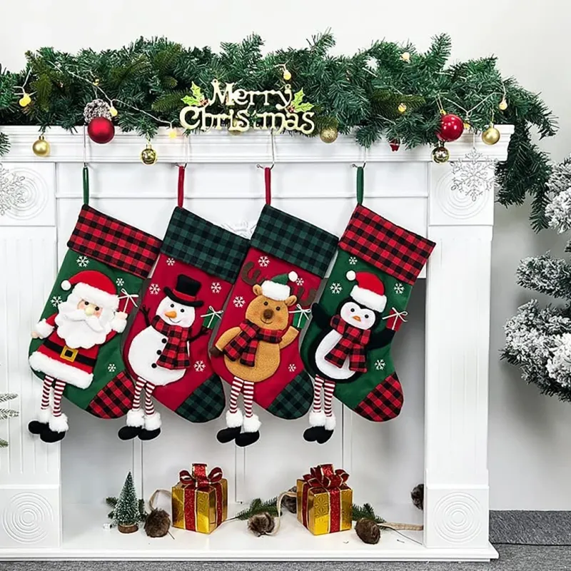 Personalised Santa Snowman Reindeer Christmas Stocking 4