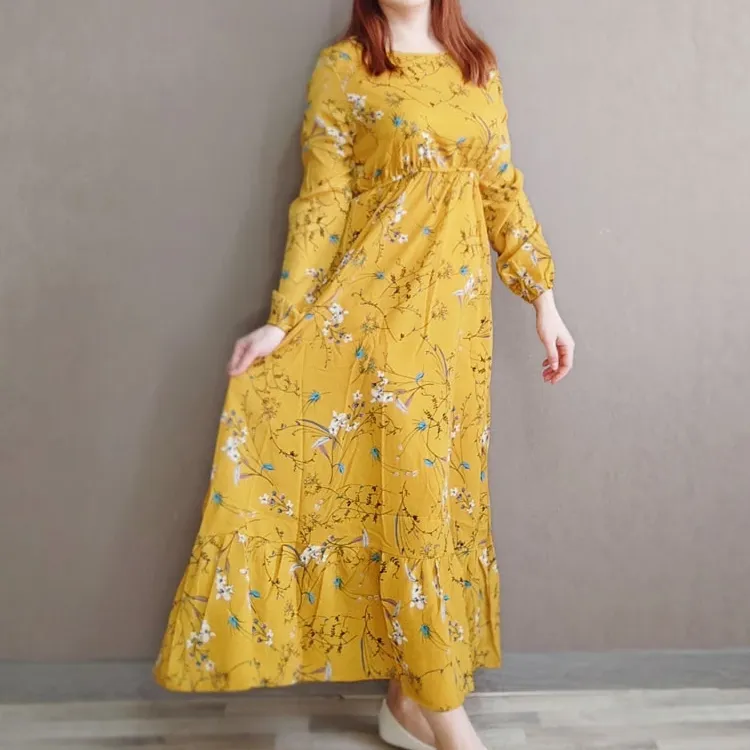 Floral Print Boho Maxi Dress 6