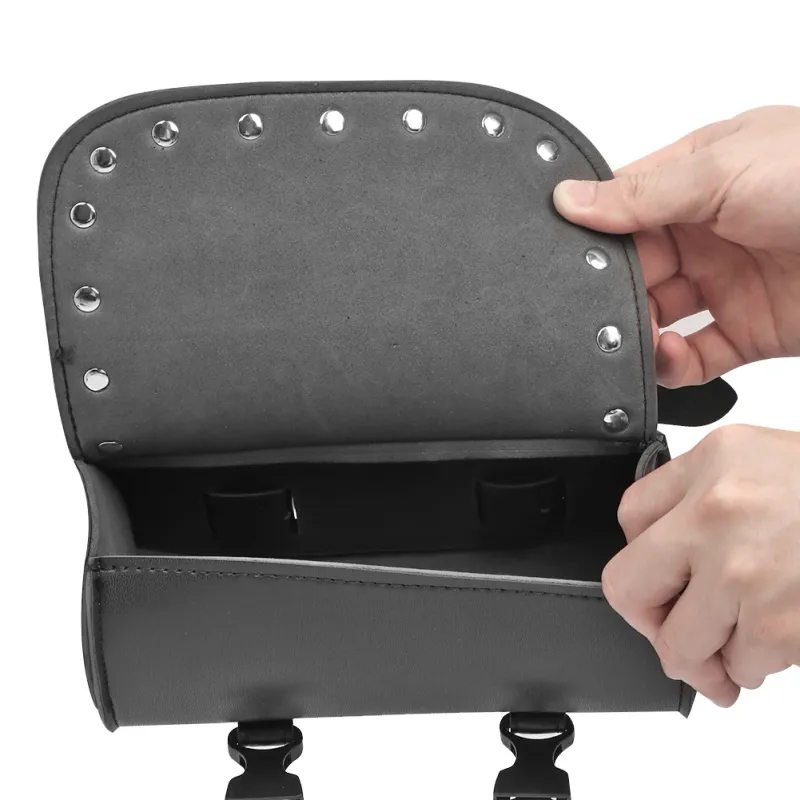Motorcycle Waterproof Leather Fork Bag 5