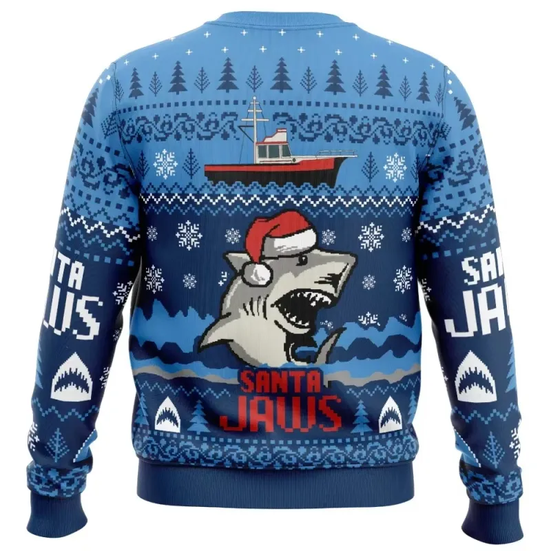 Santa Jaws Funny Christmas Sweatshirt 3